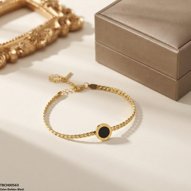 Stainless Steel Round Plain Bracelet