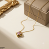 Stainless Steel Square Drop Pendant