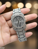 Round Rhinestone Dial Women's Watch