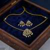 Tear Round Pearl Drop South Indian Necklace Set