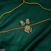 Oval Flower Pearl Drop South Indian Necklace Set
