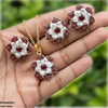 Round Flower Pendant Set