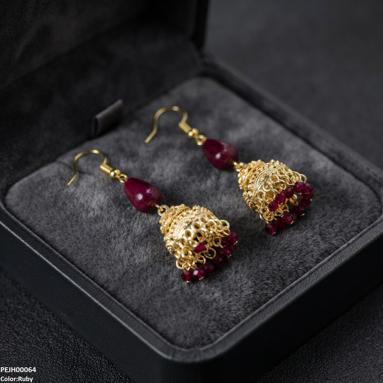 Filigree Pearl Drop Jhumki