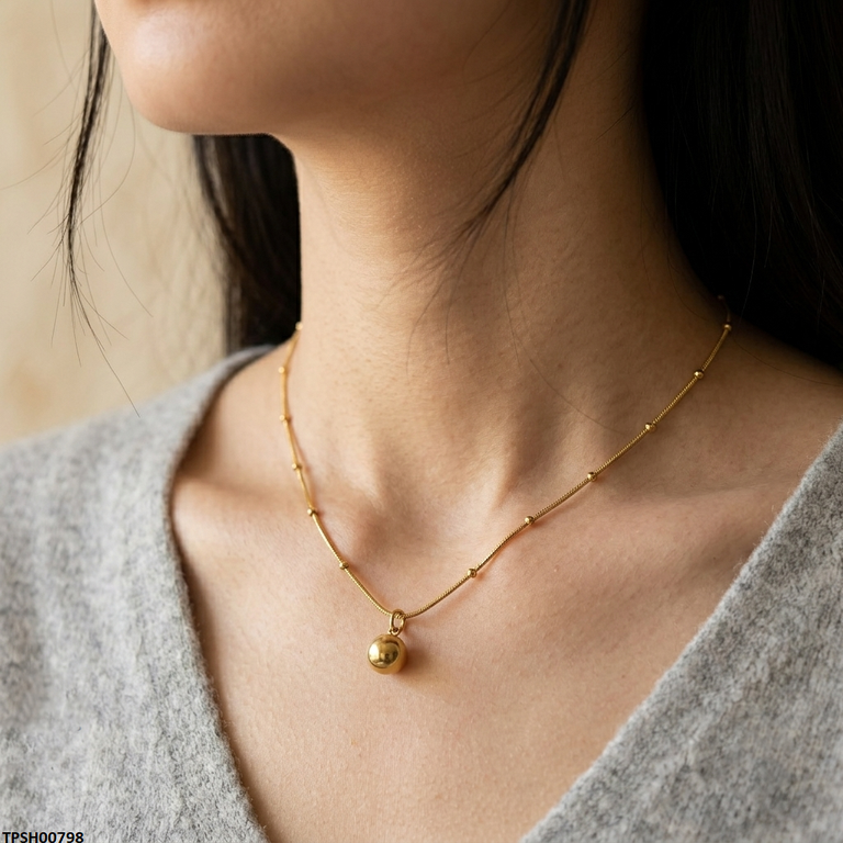 Stainless Steel Round Ball Pendant