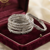 Filigree Flower Bangles 5 Pcs Set