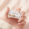 Heart/Round Stainless Steel 3 Tops Pairs