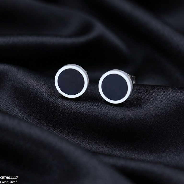 Stainless Steel Round Tops Pair