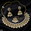 Tear Pearl Drop Rajwari Necklace Set
