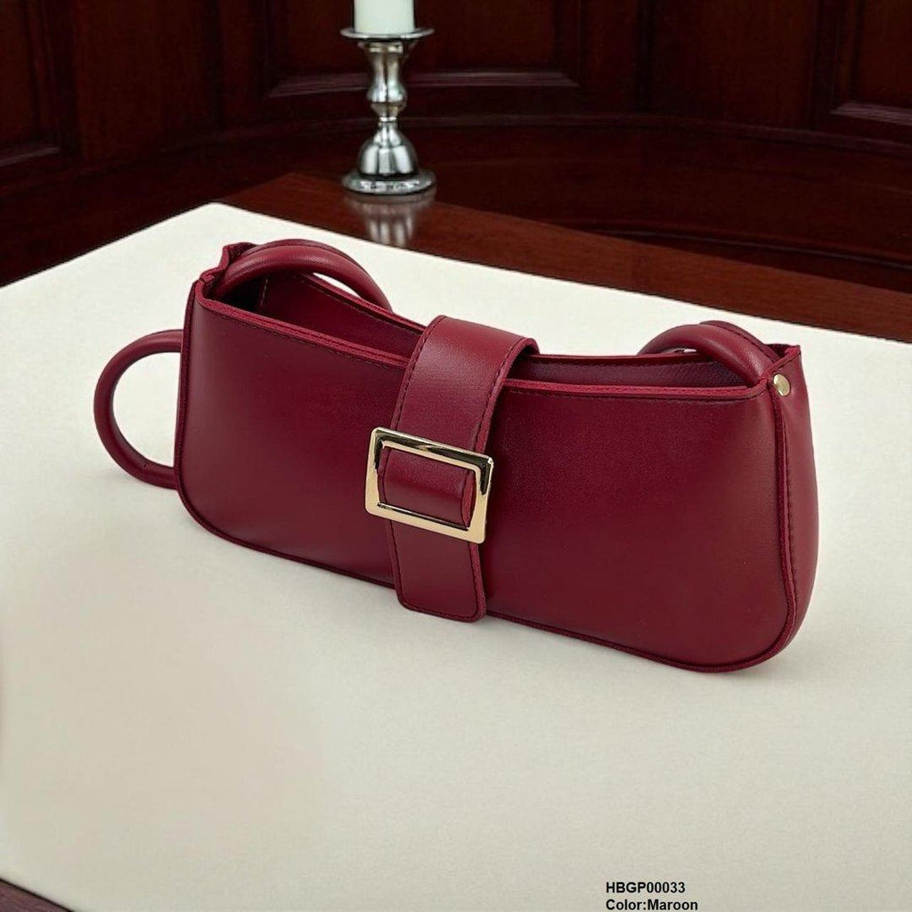 Midnight Buckle Armpit Ladies Hand Bag