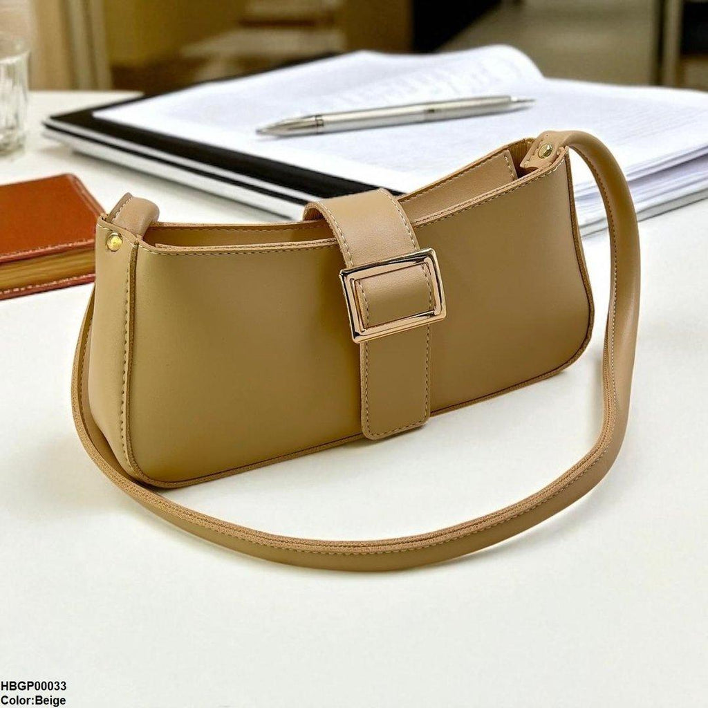Midnight Buckle Armpit Ladies Hand Bag