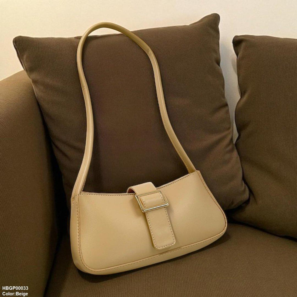 Midnight Buckle Armpit Ladies Hand Bag