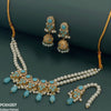 Circle/Tear Pearl Drop Choker Set