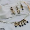 Circle/Tear Pearl Drop Choker Set