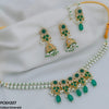 Circle/Tear Pearl Drop Choker Set