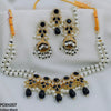 Circle/Tear Pearl Drop Choker Set