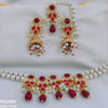 Circle/Tear Pearl Drop Choker Set