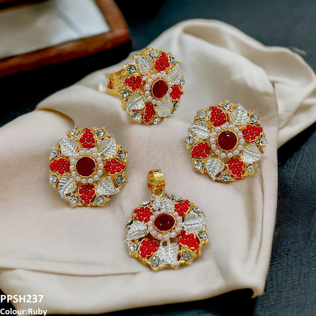 Flower Pendant Set