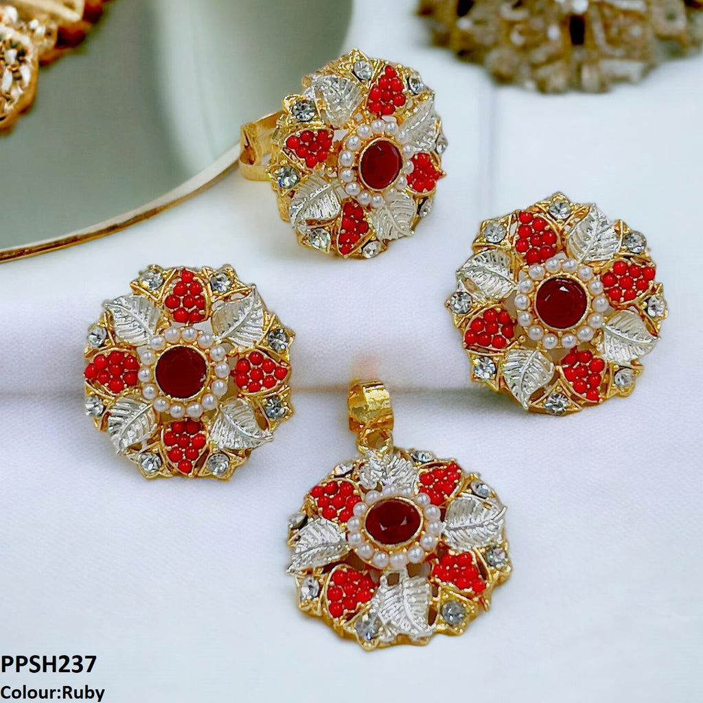 Flower Pendant Set