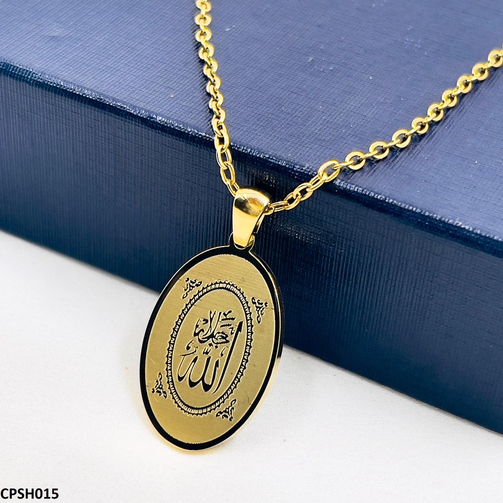 Calligraphy Allah Pendant