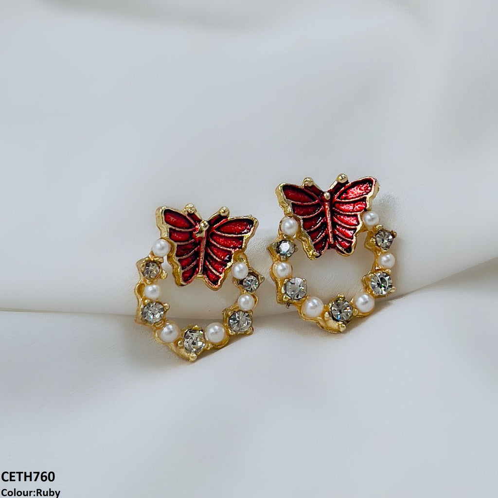 Butterfly Round Tops Pair