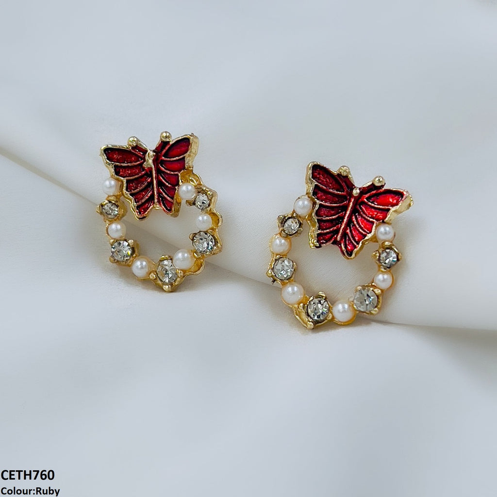 Butterfly Round Tops Pair