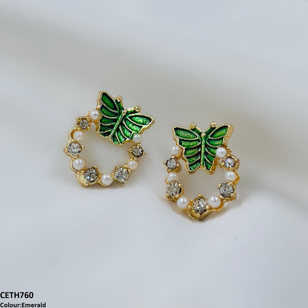Butterfly Round Tops Pair
