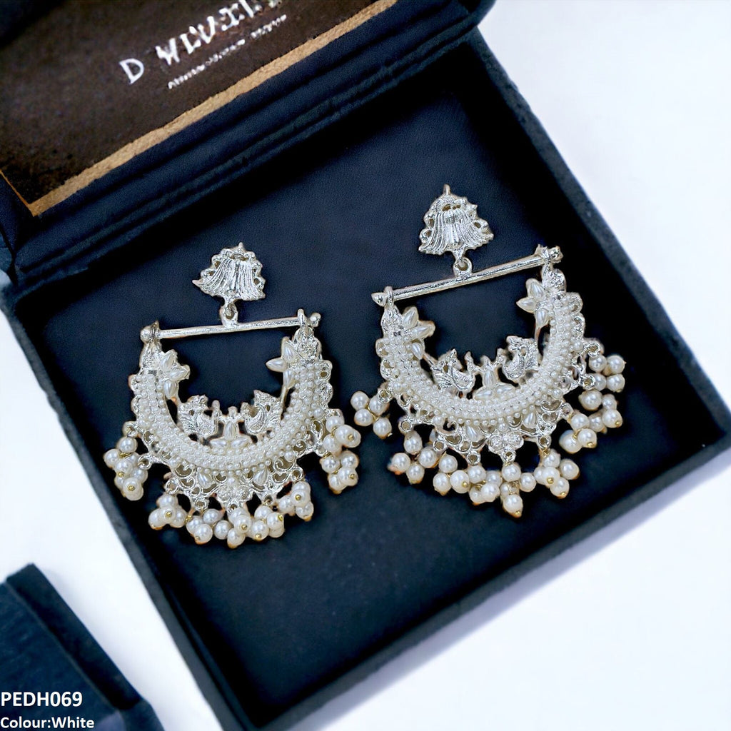 Peacock Ear Drop Pair