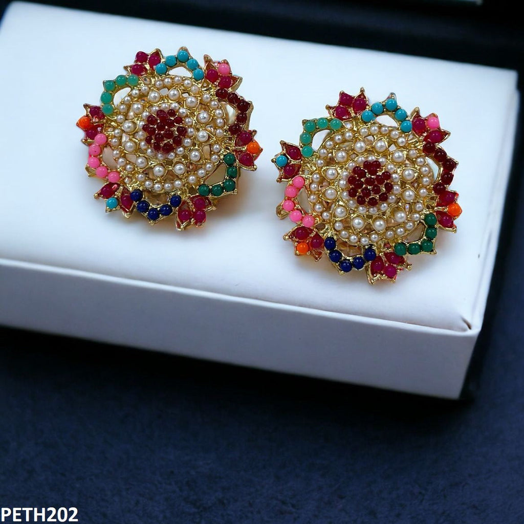 Round Pearl Tops Pair