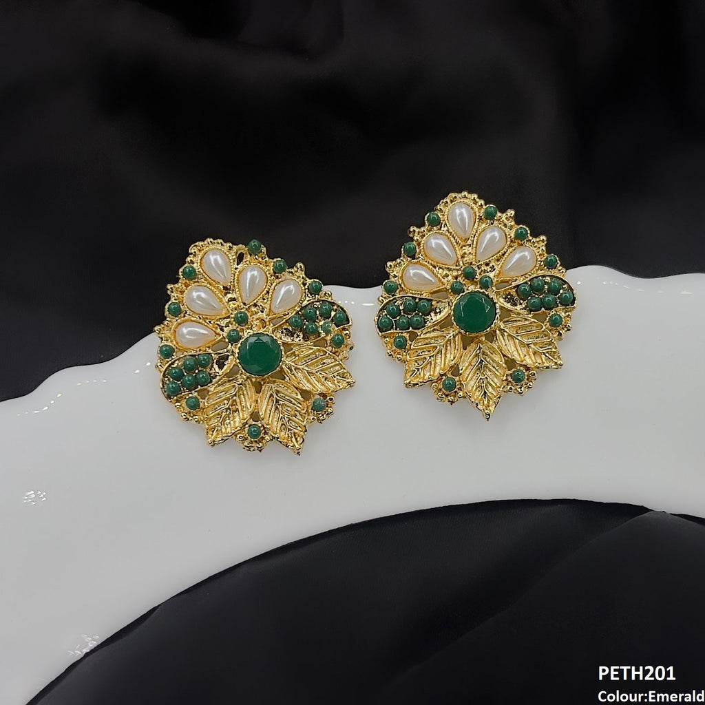 Leaf Pearl Tops Pair