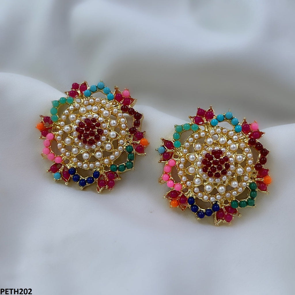 Round Pearl Tops Pair