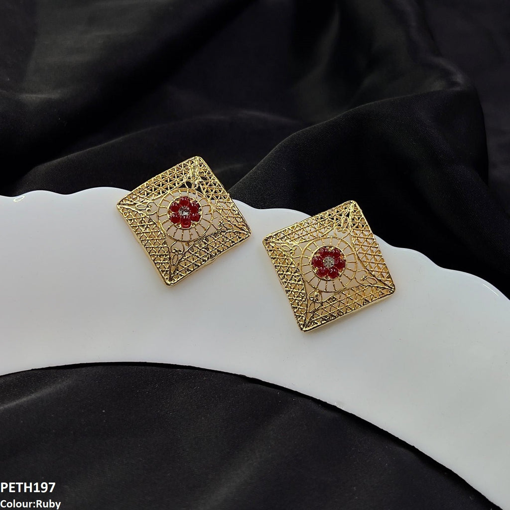 Flower/Square Tops Pair