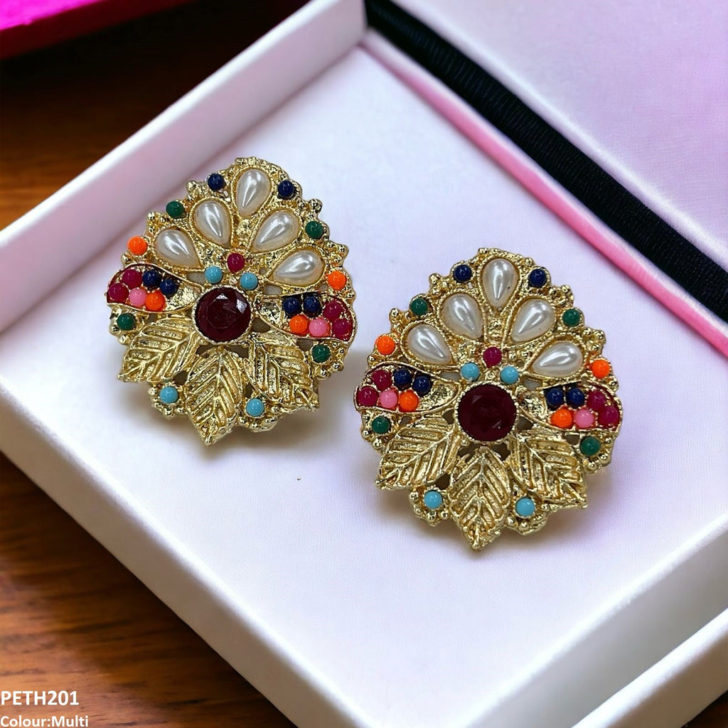 Leaf Pearl Tops Pair