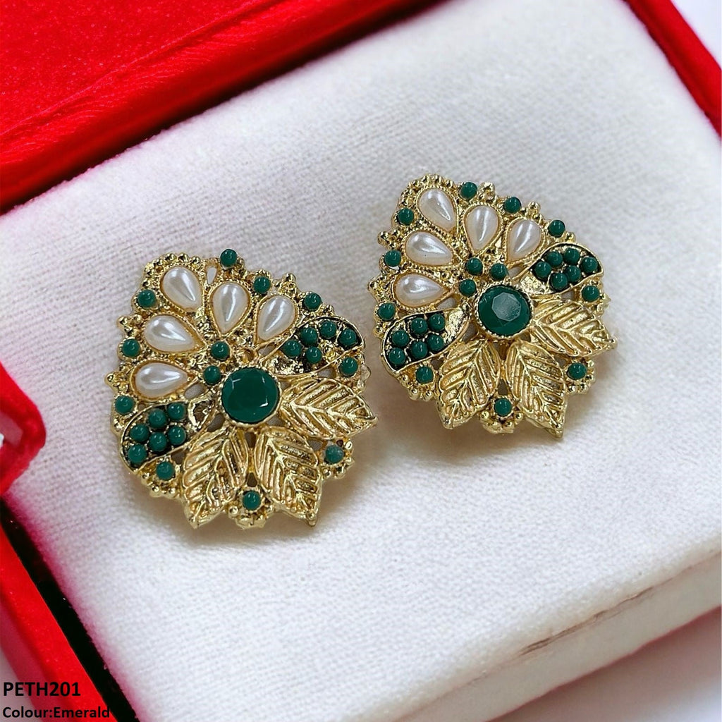 Leaf Pearl Tops Pair