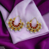 Pear Temple Ear Hoops Pair