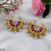 Pear Temple Ear Hoops Pair