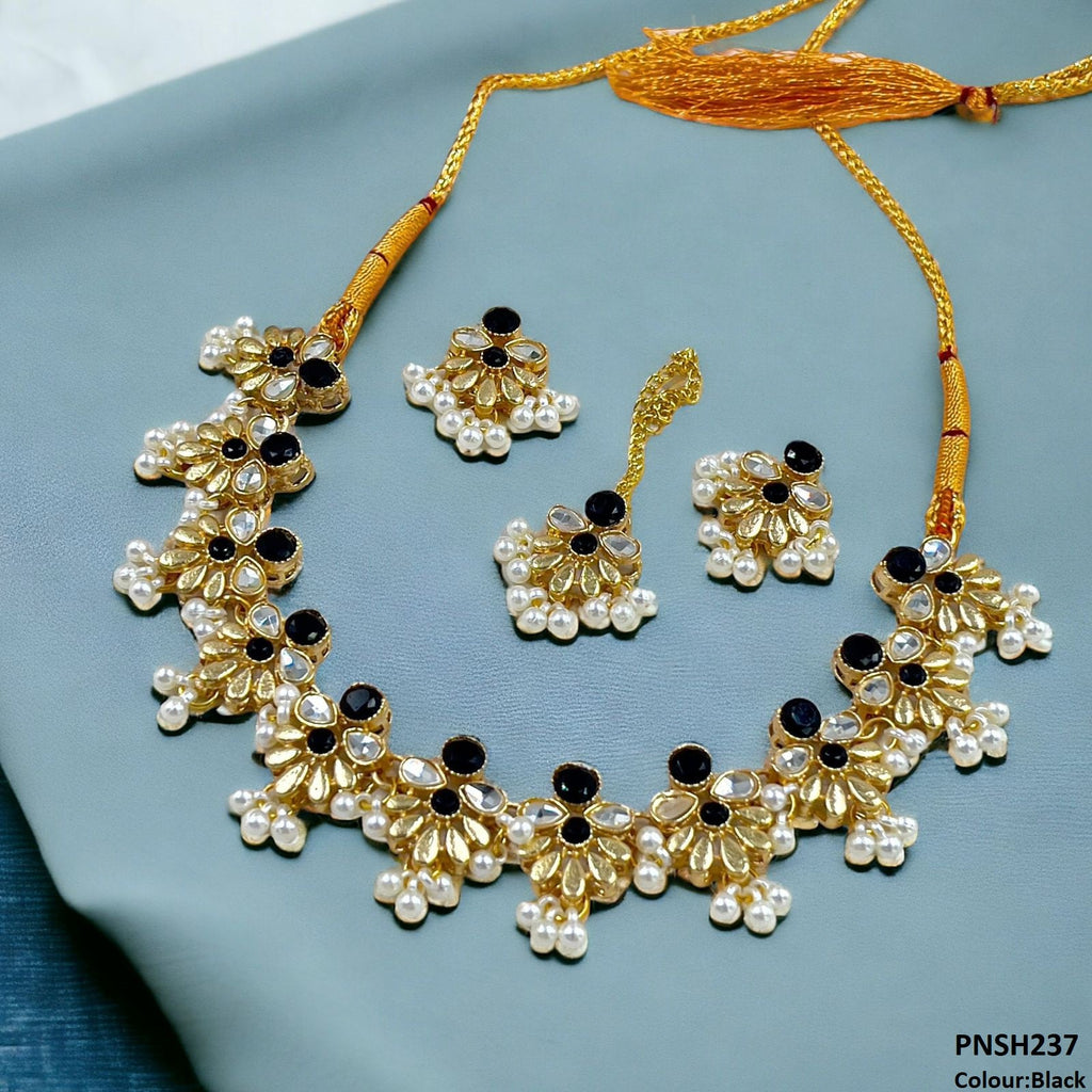 Tear/Flower Necklace Set