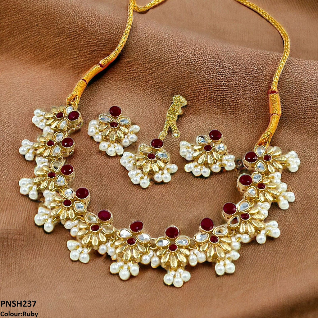 Tear/Flower Necklace Set