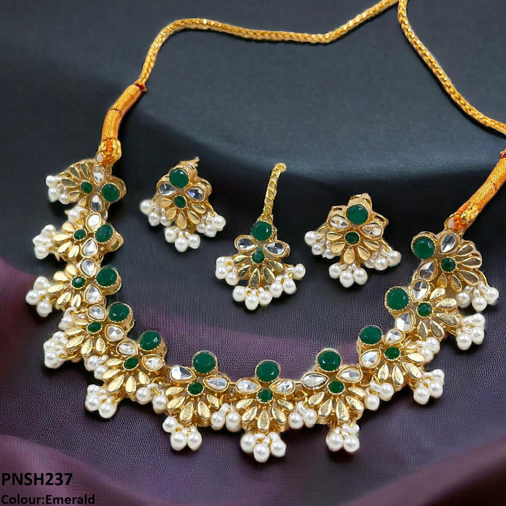 Tear/Flower Necklace Set