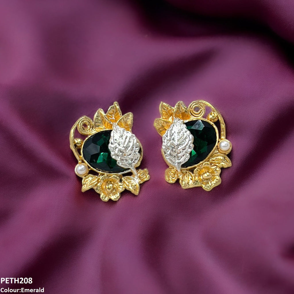 Oval Leaf Tops Pair