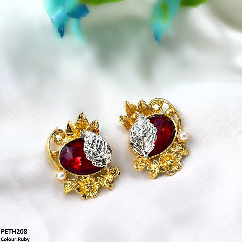 Oval Leaf Tops Pair