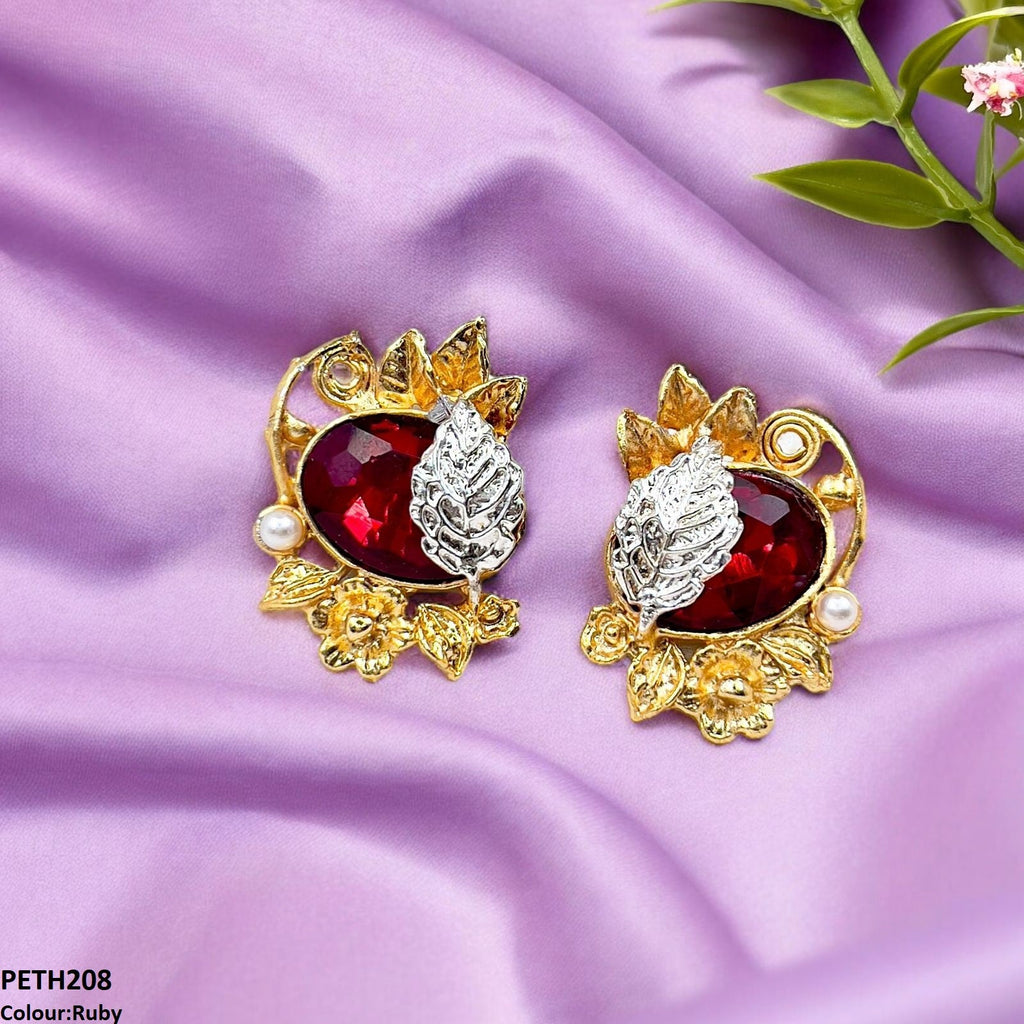 Oval Leaf Tops Pair