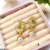 Peacock Pearl/Drop Earrings