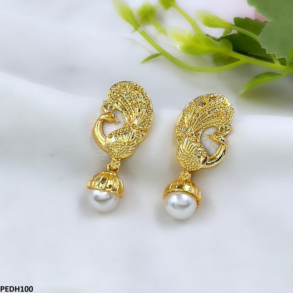 Peacock Pearl/Drop Earrings