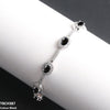 Blue Oval Join Bracelet Adjustable