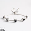 Blue Oval Join Bracelet Adjustable