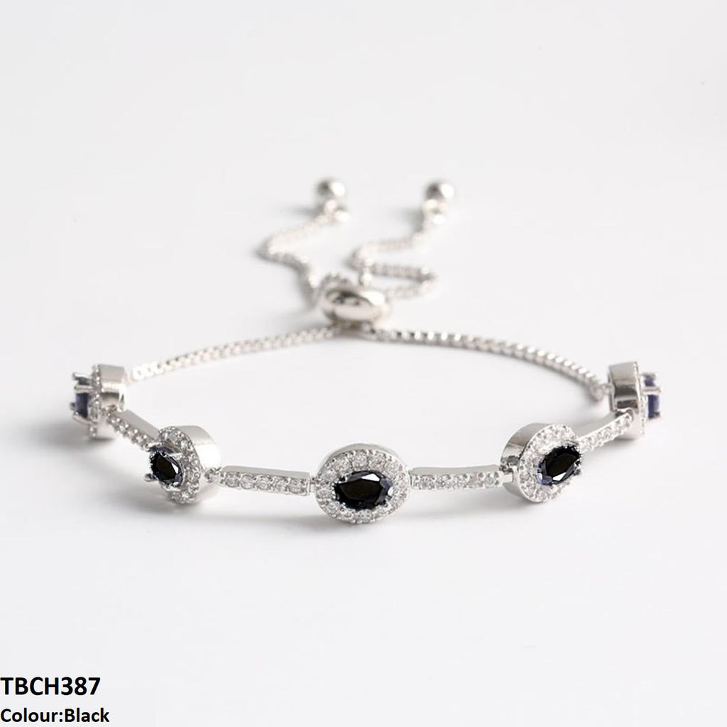 Blue Oval Join Bracelet Adjustable