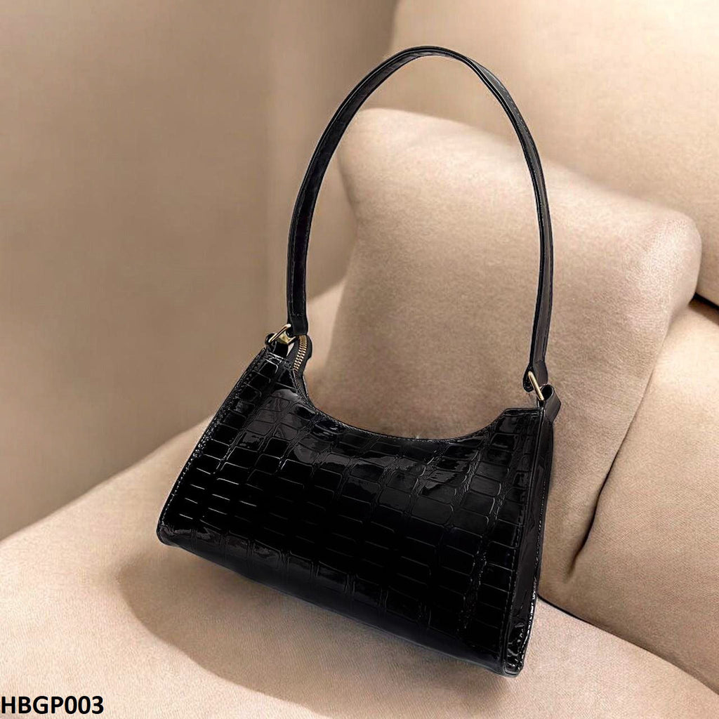 Crocodile Pattern Armpit Hand Bag