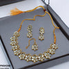 Flower Tear Stone Necklace Set