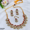 Flower Tear Stone Necklace Set