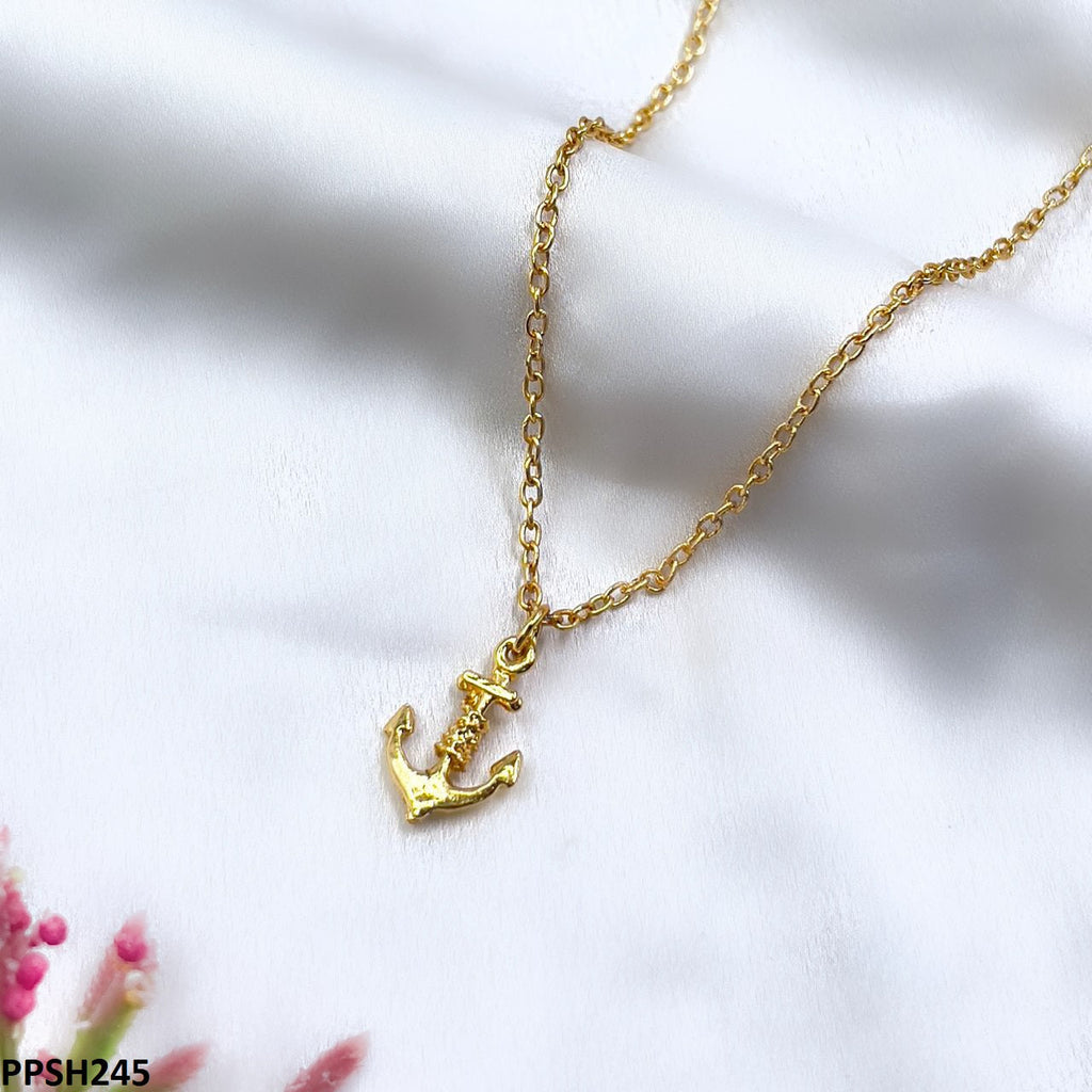 Anchor Pendant With Chain